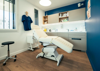 Salle de consultation du centre esthétique CELEST à Lyon-Villeurbanne