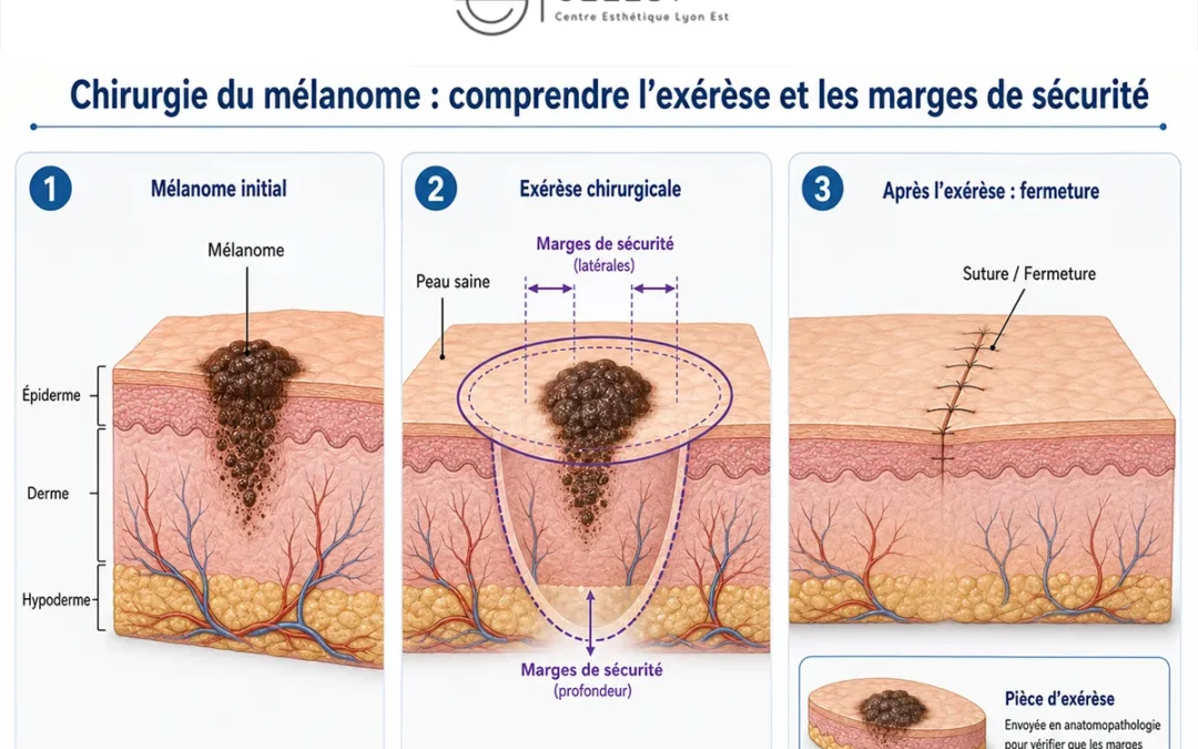 Chirurgie du mélanome en Rhône-Alpes : comprendre l&rsquo;exérèse et les marges de sécurité